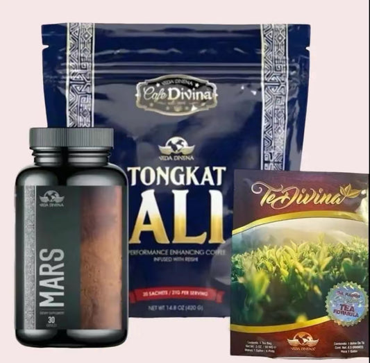 Divine Male Combo - Tongkat Ali + Mars + Divine Tea